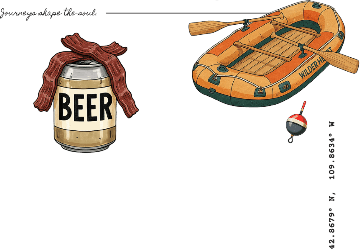 Beer and bacon graphic